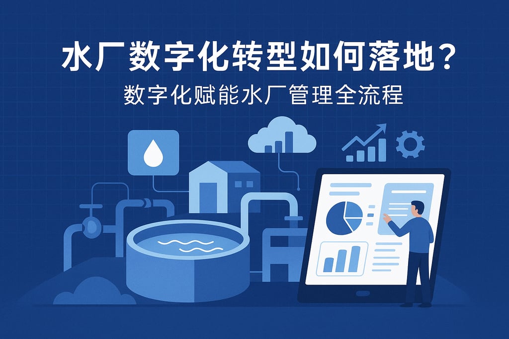 水厂数字化转型如何落地？数字化赋能水厂管理全流程