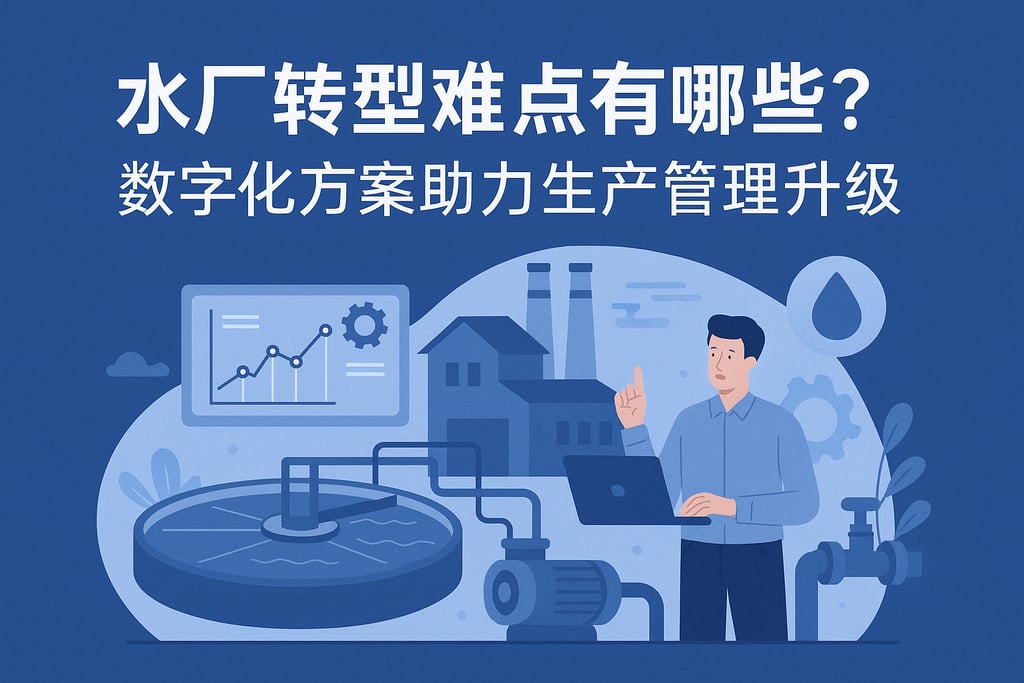 水厂转型难点有哪些？数字化方案助力生产管理升级