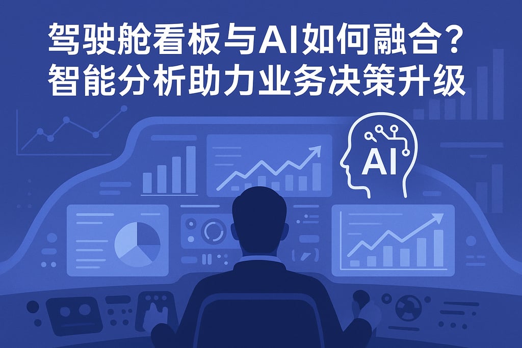 驾驶舱看板与AI如何融合？智能分析助力业务决策升级