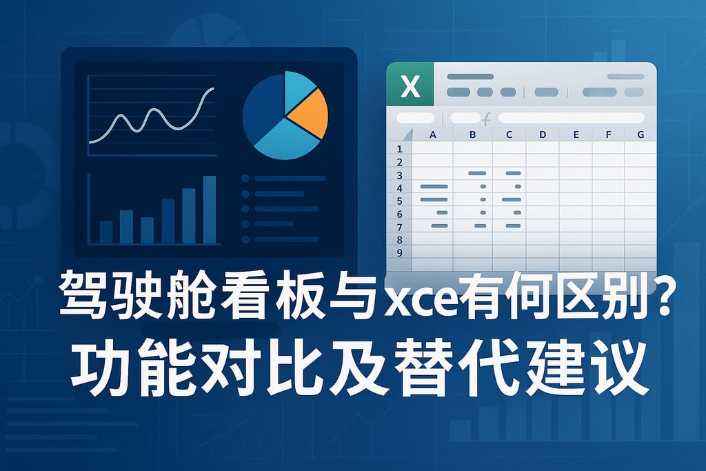 驾驶舱看板与Excel有何区别？功能对比及替代建议
