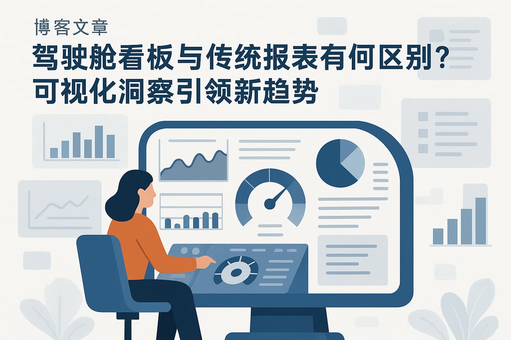 驾驶舱看板与传统报表有何区别？可视化洞察引领新趋势