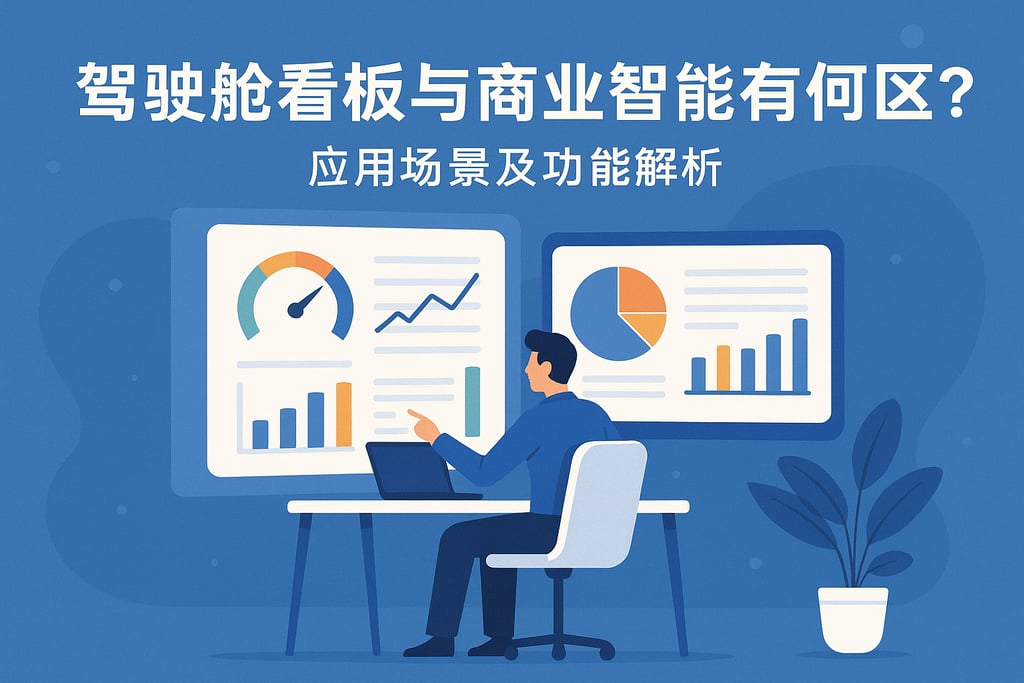 驾驶舱看板与商业智能有何区别？应用场景及功能解析