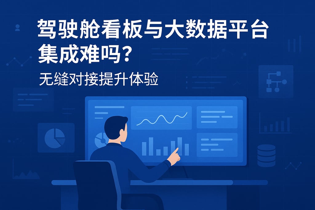 驾驶舱看板与大数据平台集成难吗？无缝对接提升体验