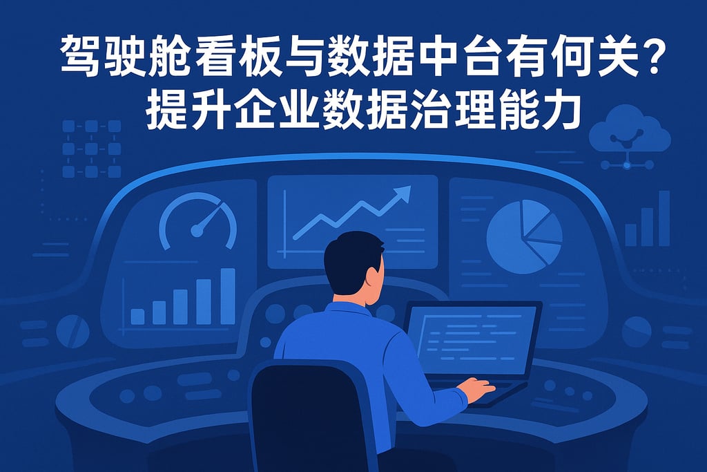 驾驶舱看板与数据中台有何关系？提升企业数据治理能力