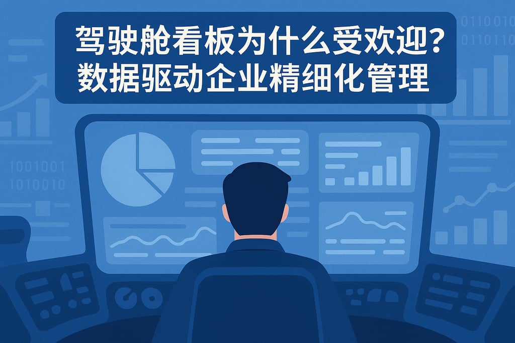 驾驶舱看板为什么受欢迎？数据驱动企业精细化管理