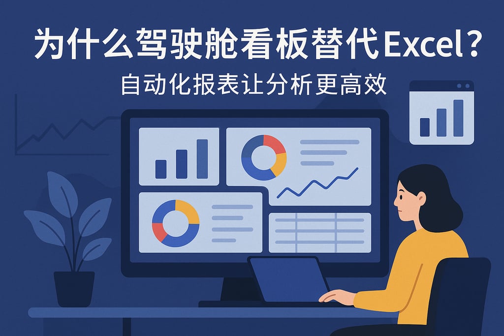 驾驶舱看板为什么替代Excel？自动化报表让分析更高效