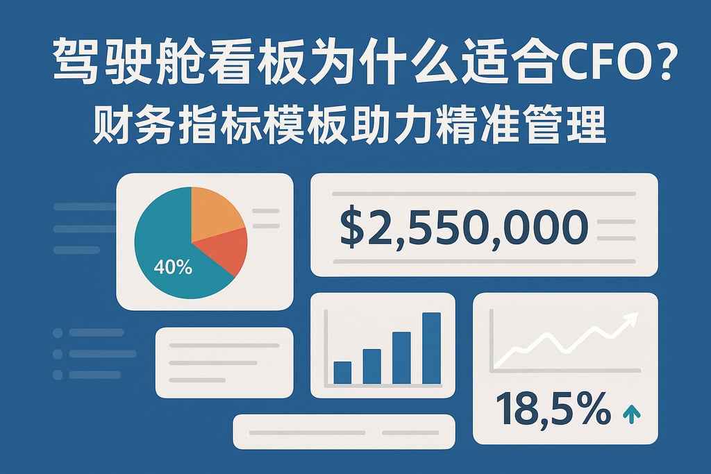 驾驶舱看板为什么适合CFO？财务指标模板助力精准管理