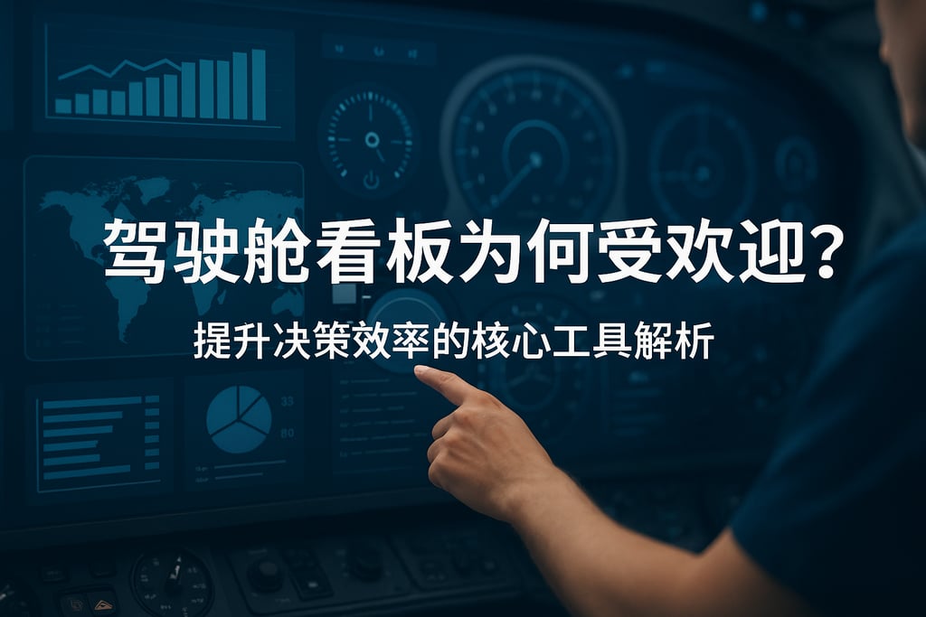 驾驶舱看板为何受欢迎？提升决策效率的核心工具解析