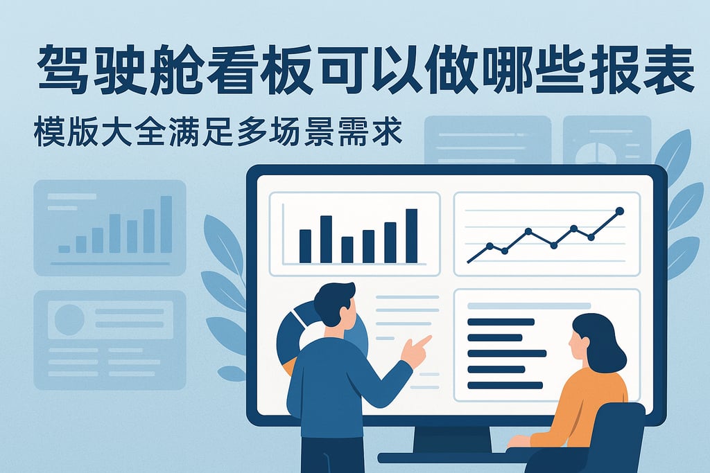 驾驶舱看板可以做哪些报表？模板大全满足多场景需求