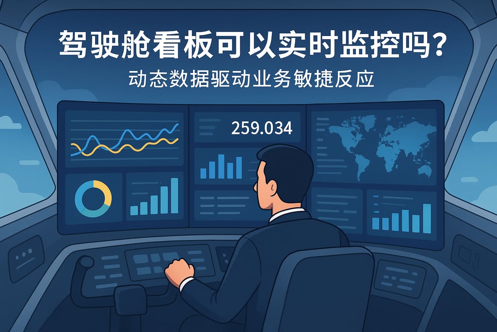 驾驶舱看板可以实时监控吗？动态数据驱动业务敏捷反应