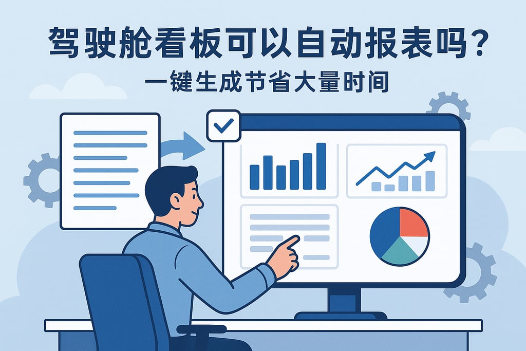 驾驶舱看板可以自动报表吗？一键生成节省大量时间