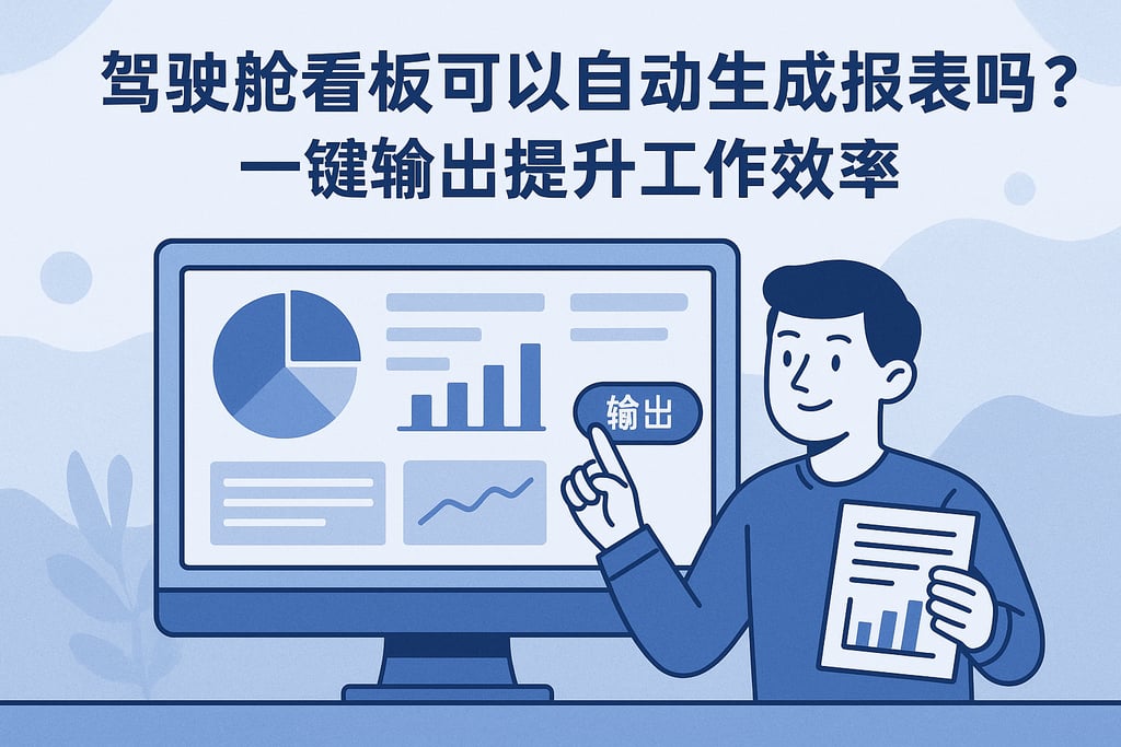 驾驶舱看板可以自动生成报表吗？一键输出提升工作效率