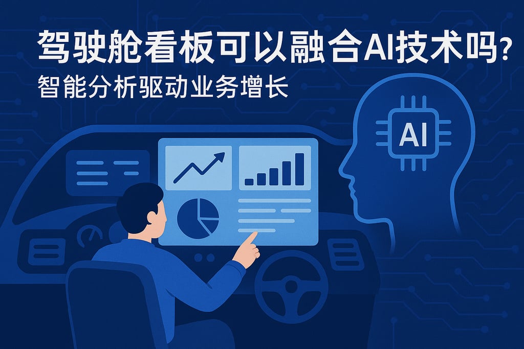 驾驶舱看板可以融合AI技术吗？智能分析驱动业务增长