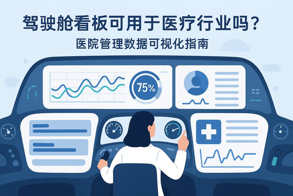 驾驶舱看板可用于医疗行业吗？医院管理数据可视化指南