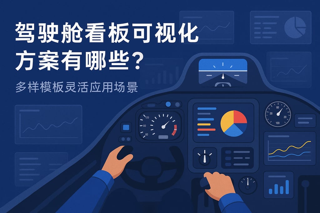 驾驶舱看板可视化方案有哪些？多样模板灵活应用场景
