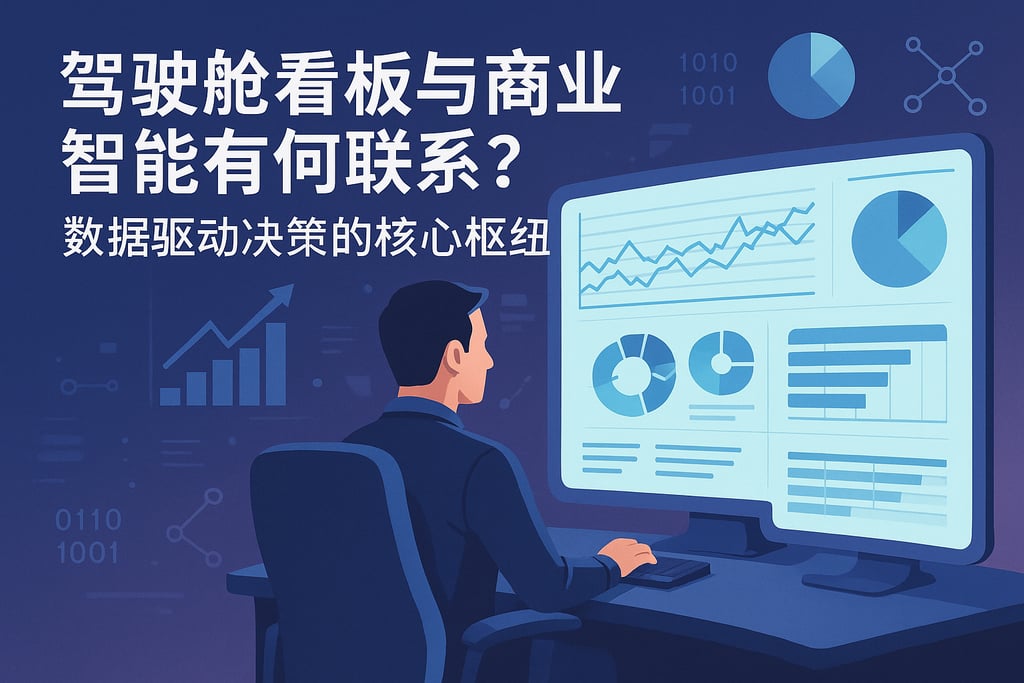 驾驶舱看板和商业智能有何联系？数据驱动决策的核心枢纽