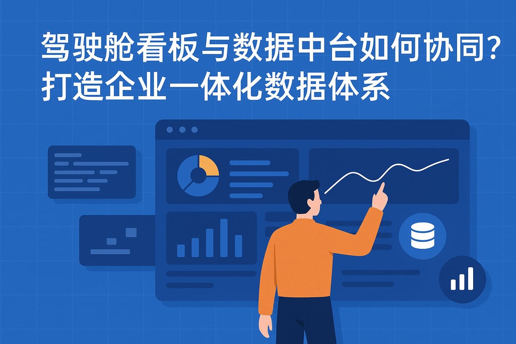 驾驶舱看板和数据中台如何协同？打造企业一体化数据体系