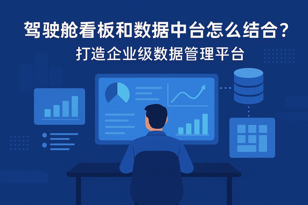 驾驶舱看板和数据中台怎么结合？打造企业级数据管理平台