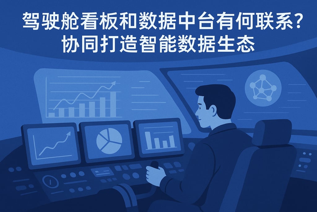 驾驶舱看板和数据中台有何联系？协同打造智能数据生态