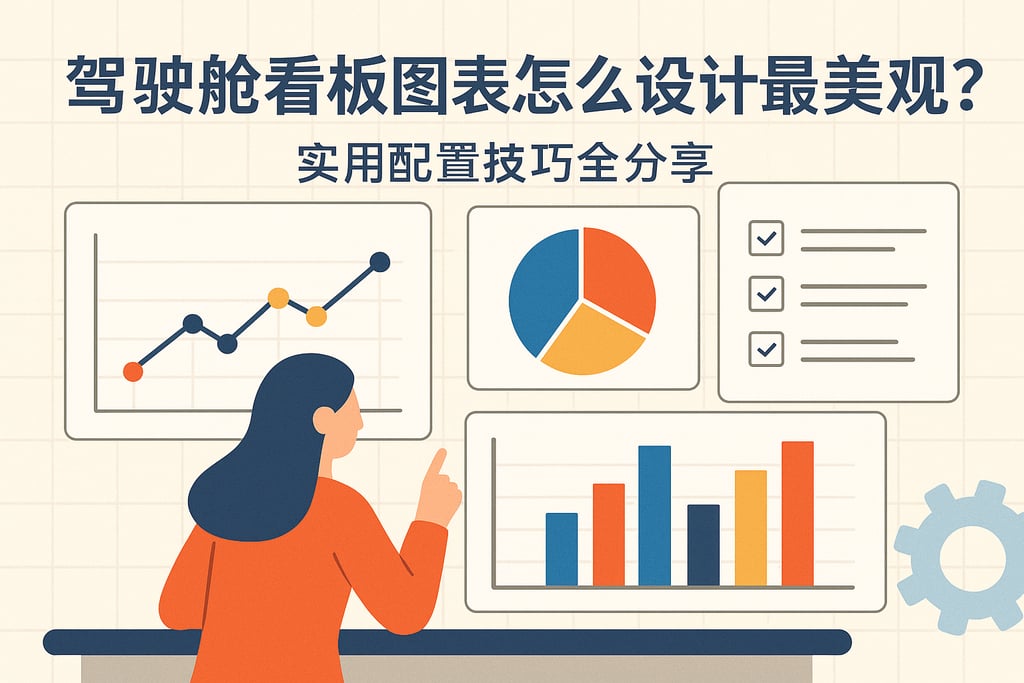 驾驶舱看板图表怎么设计最美观？实用配置技巧全分享
