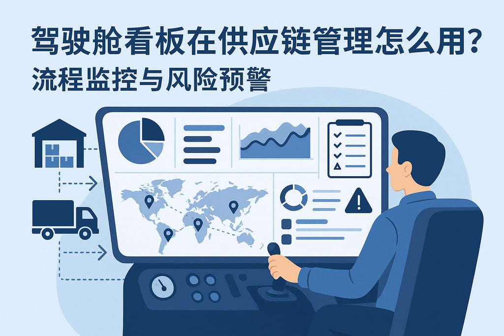 驾驶舱看板在供应链管理怎么用？流程监控与风险预警