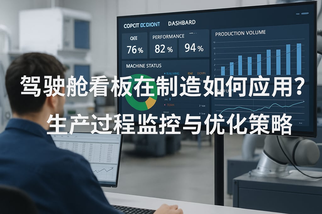 驾驶舱看板在制造业如何应用？生产过程监控与优化策略