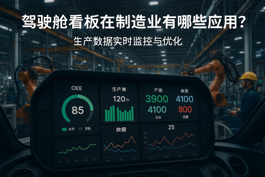 驾驶舱看板在制造业有哪些应用？生产数据实时监控与优化