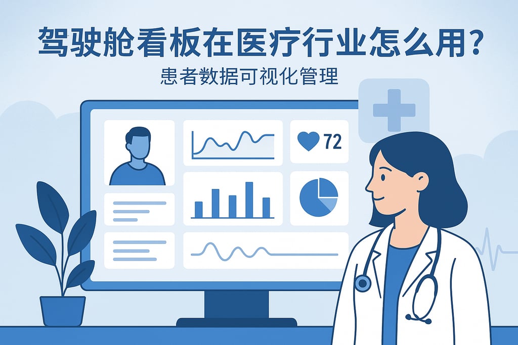 驾驶舱看板在医疗行业怎么用？患者数据可视化管理