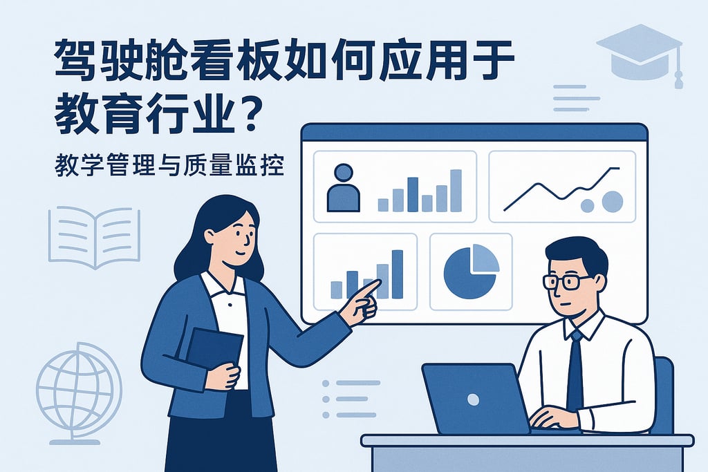 驾驶舱看板在教育行业如何应用？教学管理与质量监控