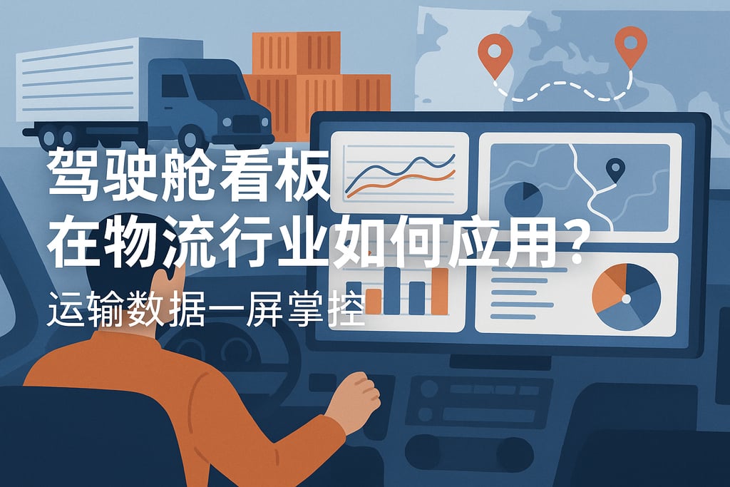 驾驶舱看板在物流行业如何应用？运输数据一屏掌控