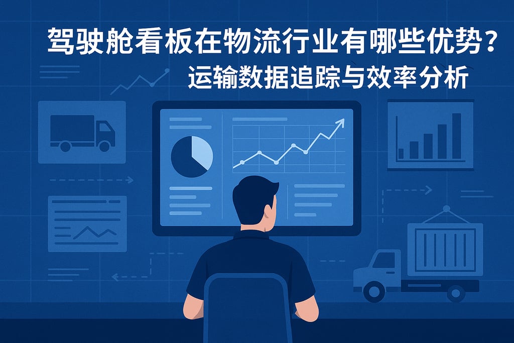 驾驶舱看板在物流行业有哪些优势？运输数据追踪与效率分析