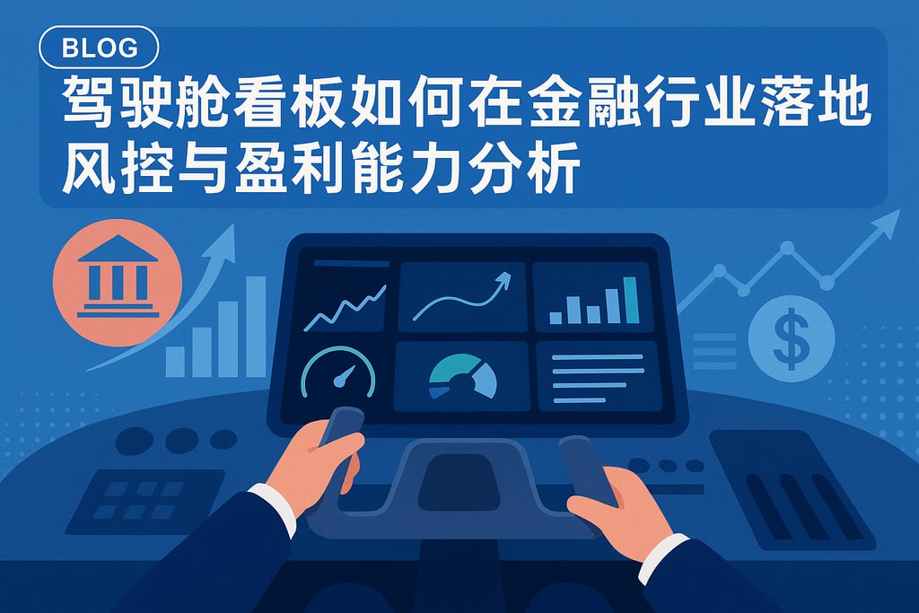 驾驶舱看板在金融行业如何落地？风控与盈利能力分析