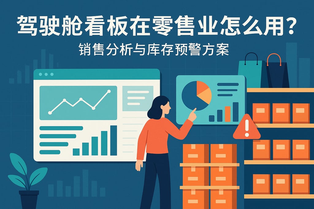 驾驶舱看板在零售业怎么用？销售分析与库存预警方案