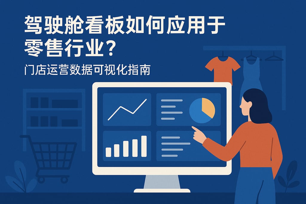 驾驶舱看板在零售行业如何应用？门店运营数据可视化指南