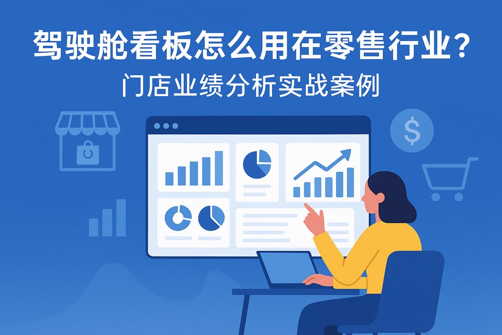 驾驶舱看板在零售行业怎么用？门店业绩分析实战案例