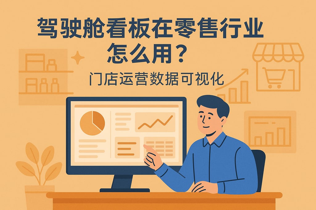 驾驶舱看板在零售行业怎么用？门店运营数据可视化