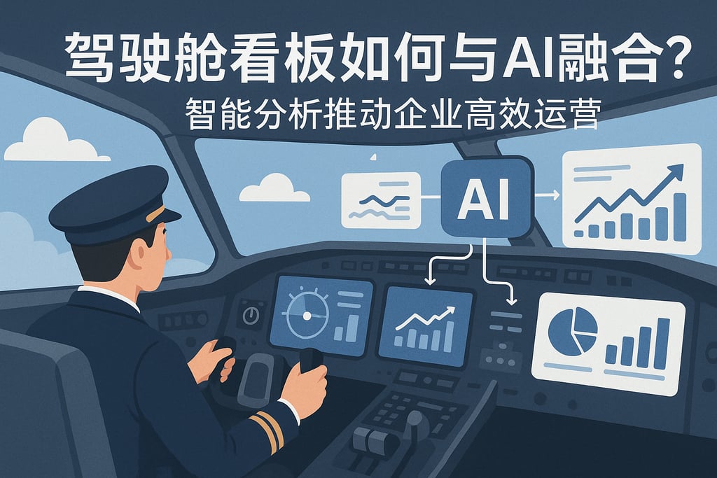 驾驶舱看板如何与AI融合？智能分析推动企业高效运营