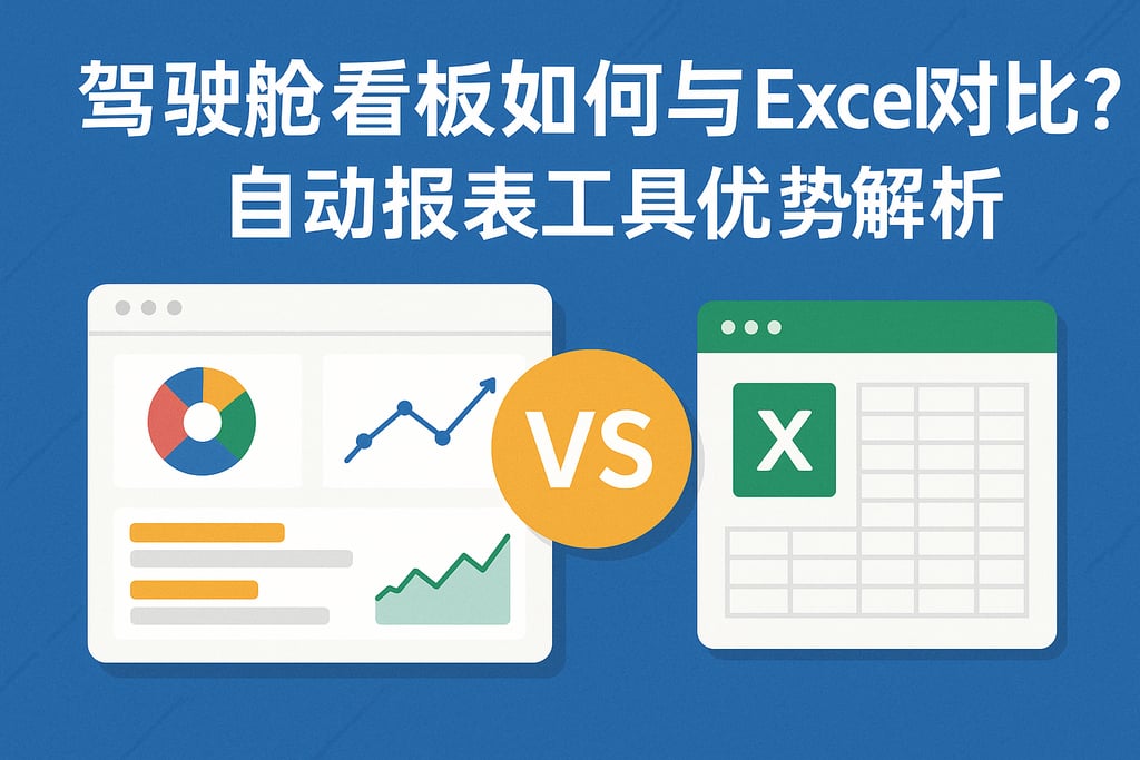 驾驶舱看板如何与Excel对比？自动报表工具优势解析