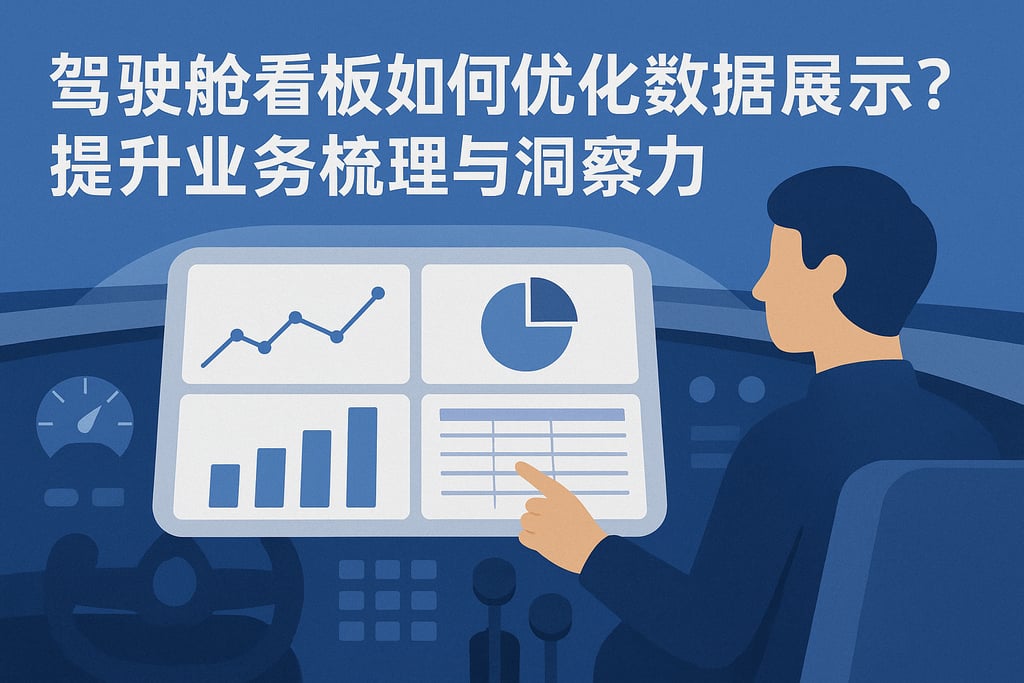 驾驶舱看板如何优化数据展示？提升业务梳理与洞察力