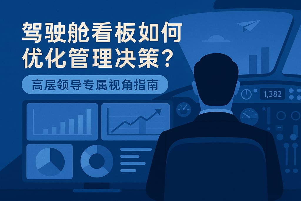 驾驶舱看板如何优化管理决策？高层领导专属视角指南