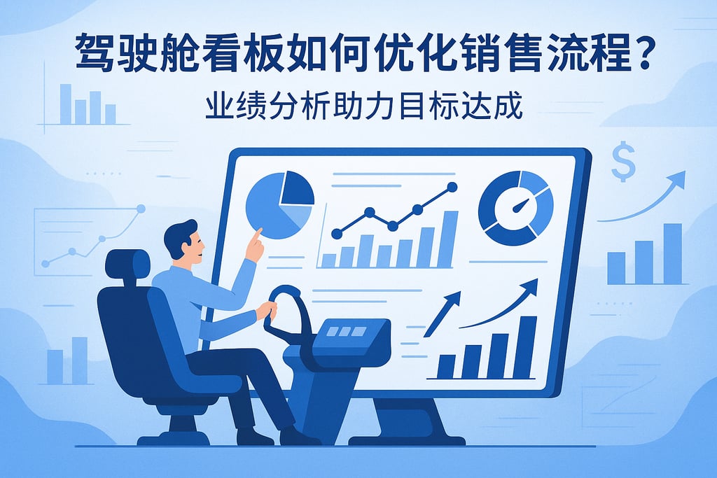 驾驶舱看板如何优化销售流程？业绩分析助力目标达成
