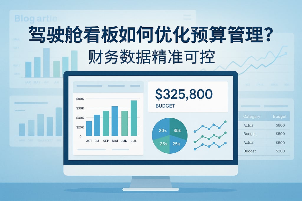 驾驶舱看板如何优化预算管理？财务数据精准可控