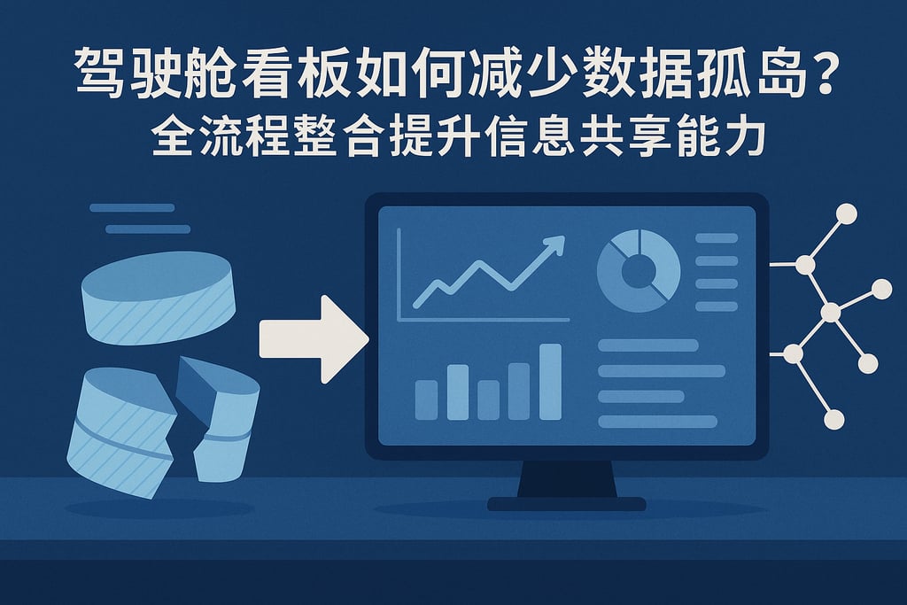 驾驶舱看板如何减少数据孤岛？全流程整合提升信息共享能力