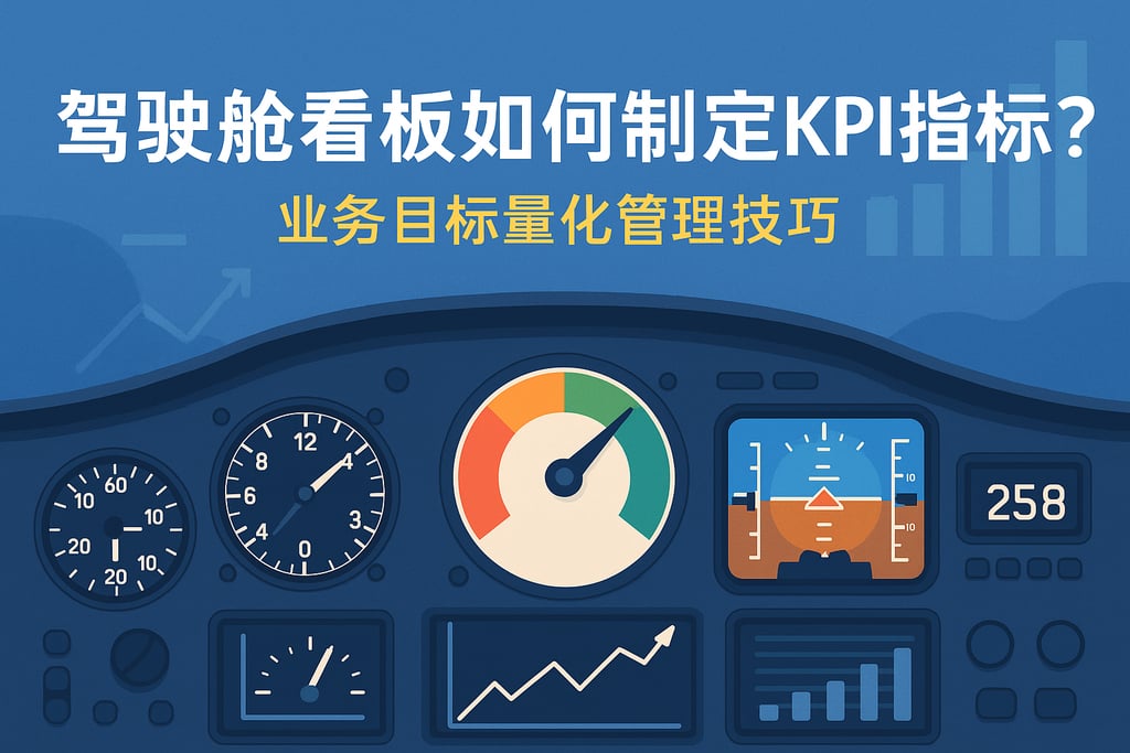 驾驶舱看板如何制定KPI指标？业务目标量化管理技巧