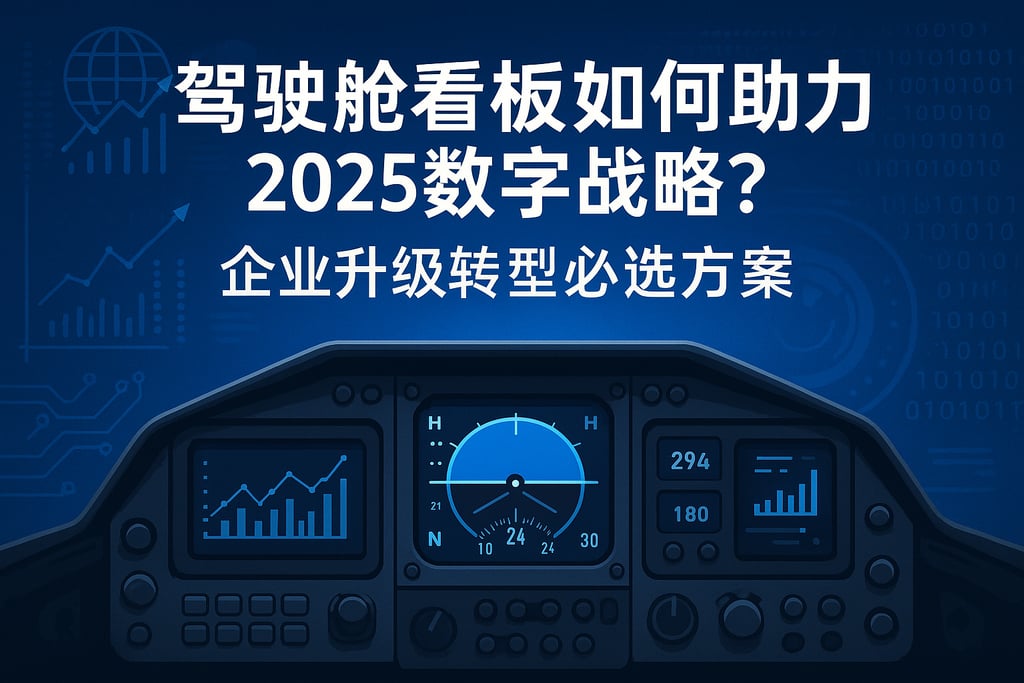 驾驶舱看板如何助力2025数字战略？企业升级转型必选方案