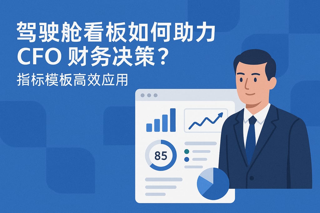 驾驶舱看板如何助力CFO财务决策？指标模板高效应用