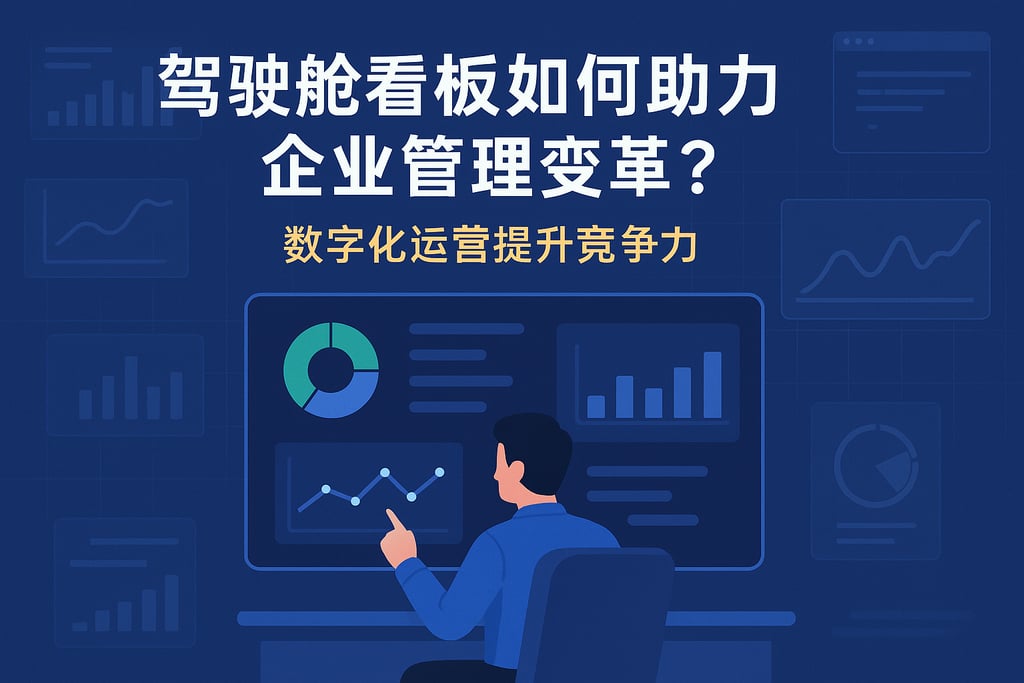 驾驶舱看板如何助力企业管理变革？数字化运营提升竞争力