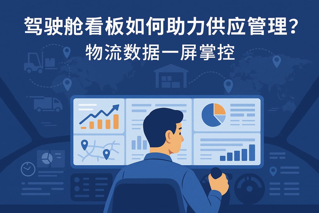 驾驶舱看板如何助力供应链管理？物流数据一屏掌控