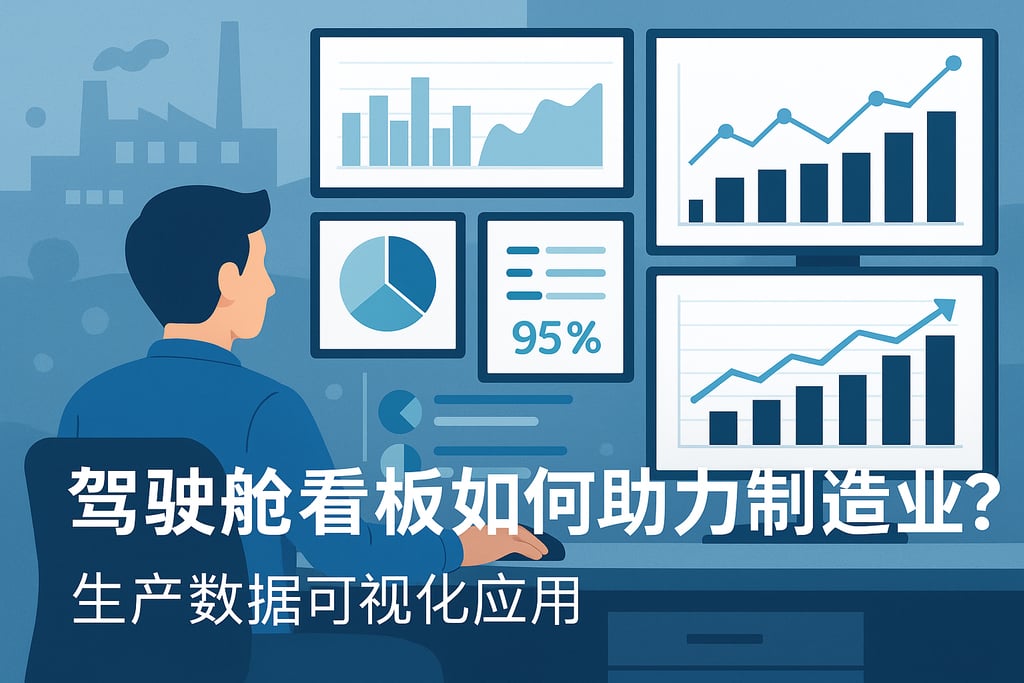 驾驶舱看板如何助力制造业？生产数据可视化应用