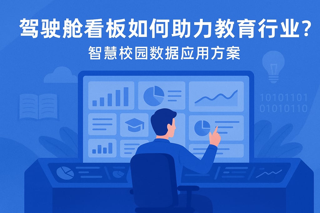 驾驶舱看板如何助力教育行业？智慧校园数据应用方案